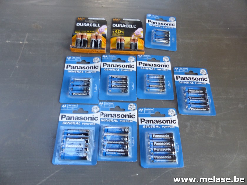 Batterijen "Panasonic - Duracell"