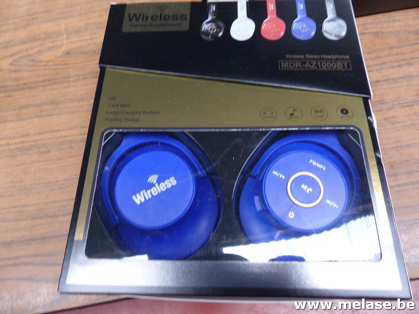 Wireless stereo headphone "blauw"