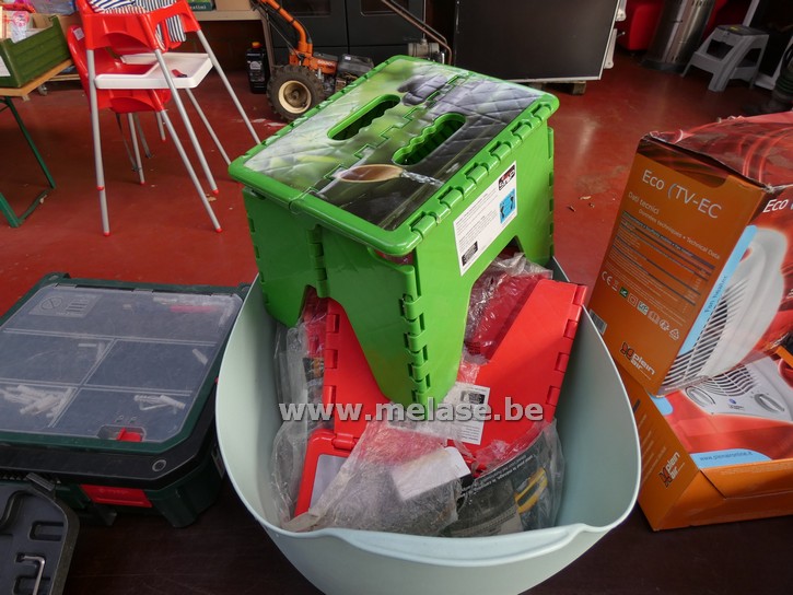 Wasmand met opstapjes