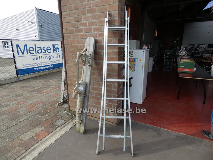Alu ladder "2x7 treden"
