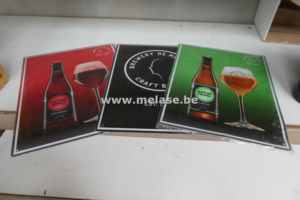 Metalen bierreclameborden 