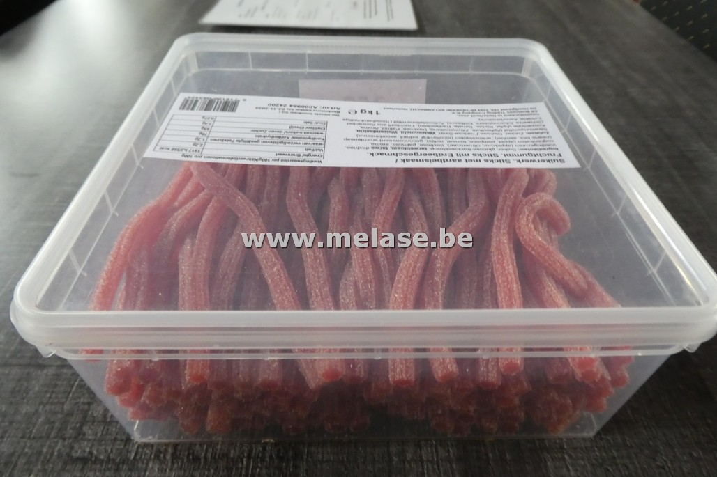 Snoep "vruchtensticks - aardbei"