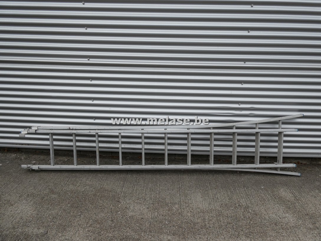 Alu ladder "2x11 treden"