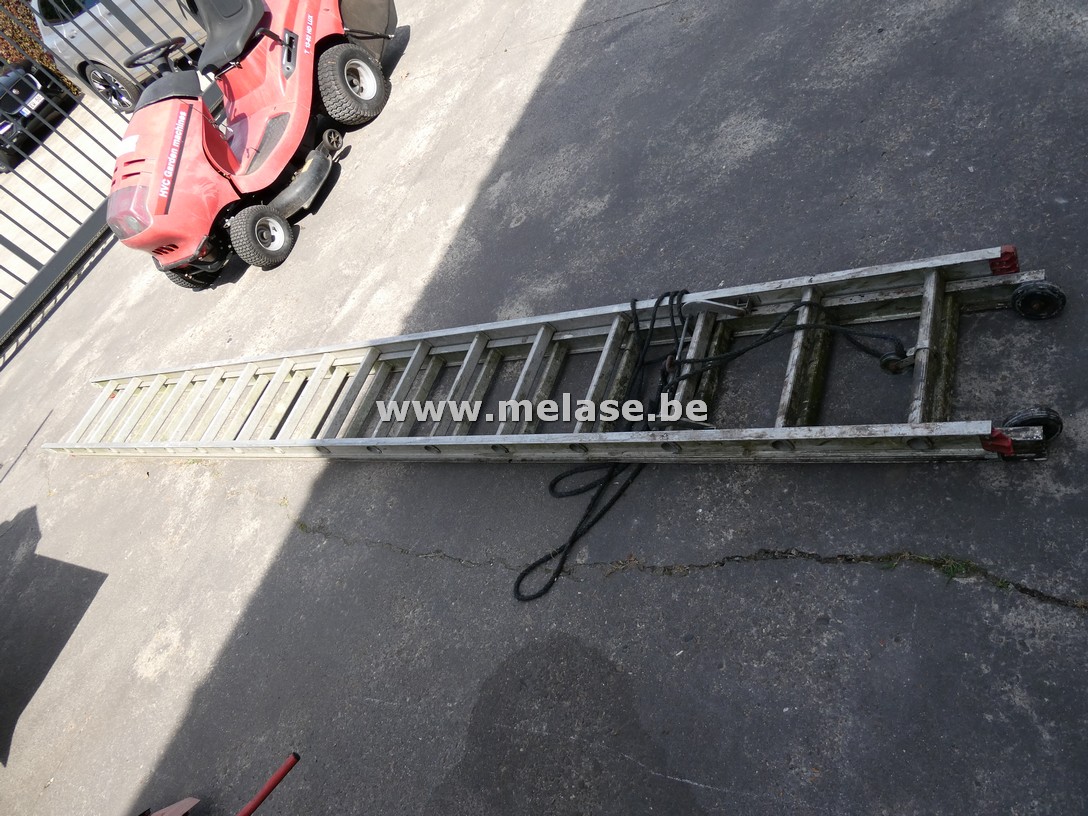 Alu ladder "2x16 treden"