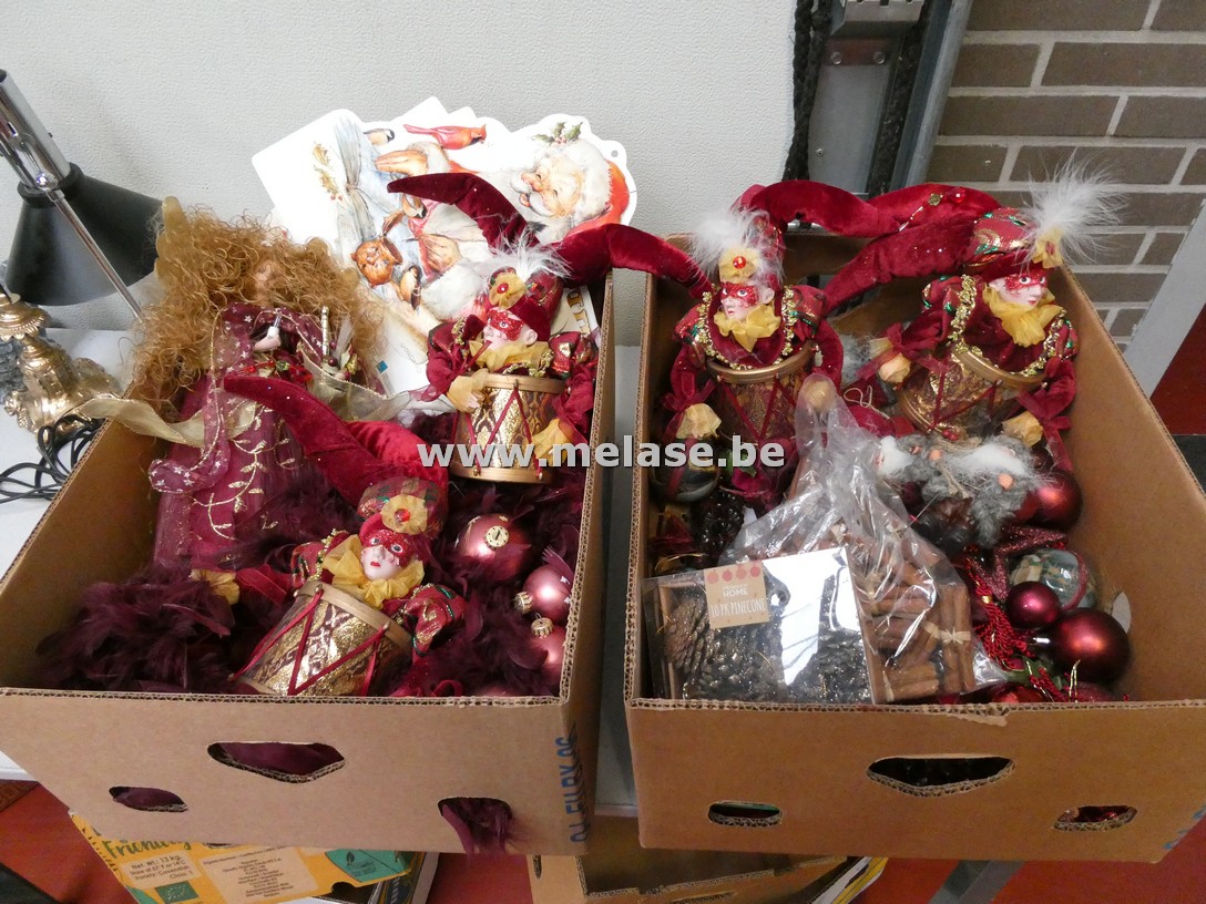 Kerstdecoratie "donker rood"