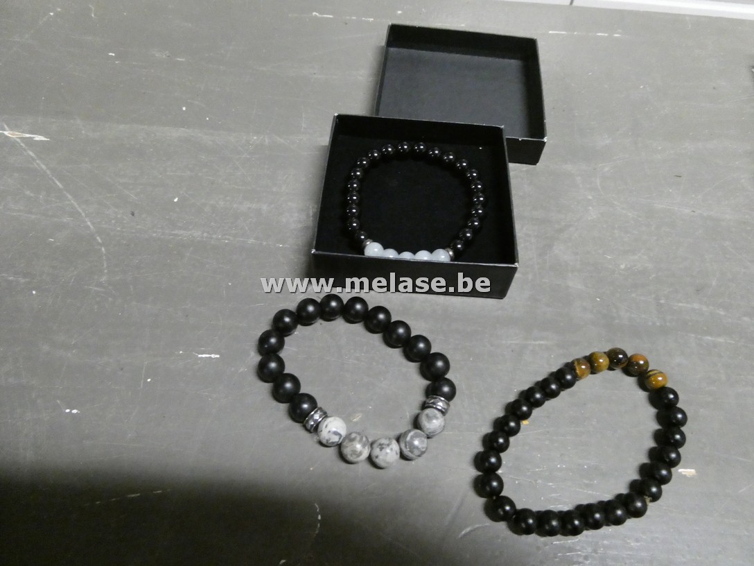 Parelarmbanden "zwart"