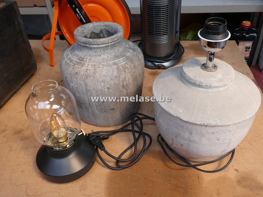 2 sfeerlampen + kruik