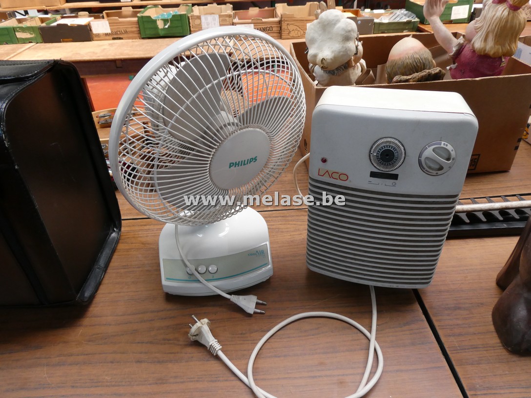 Tafelventilator + elektrische bijverwarming