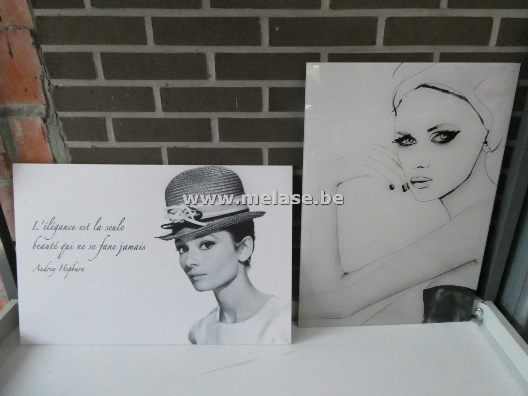 2 prenten "Audry Hepburn"