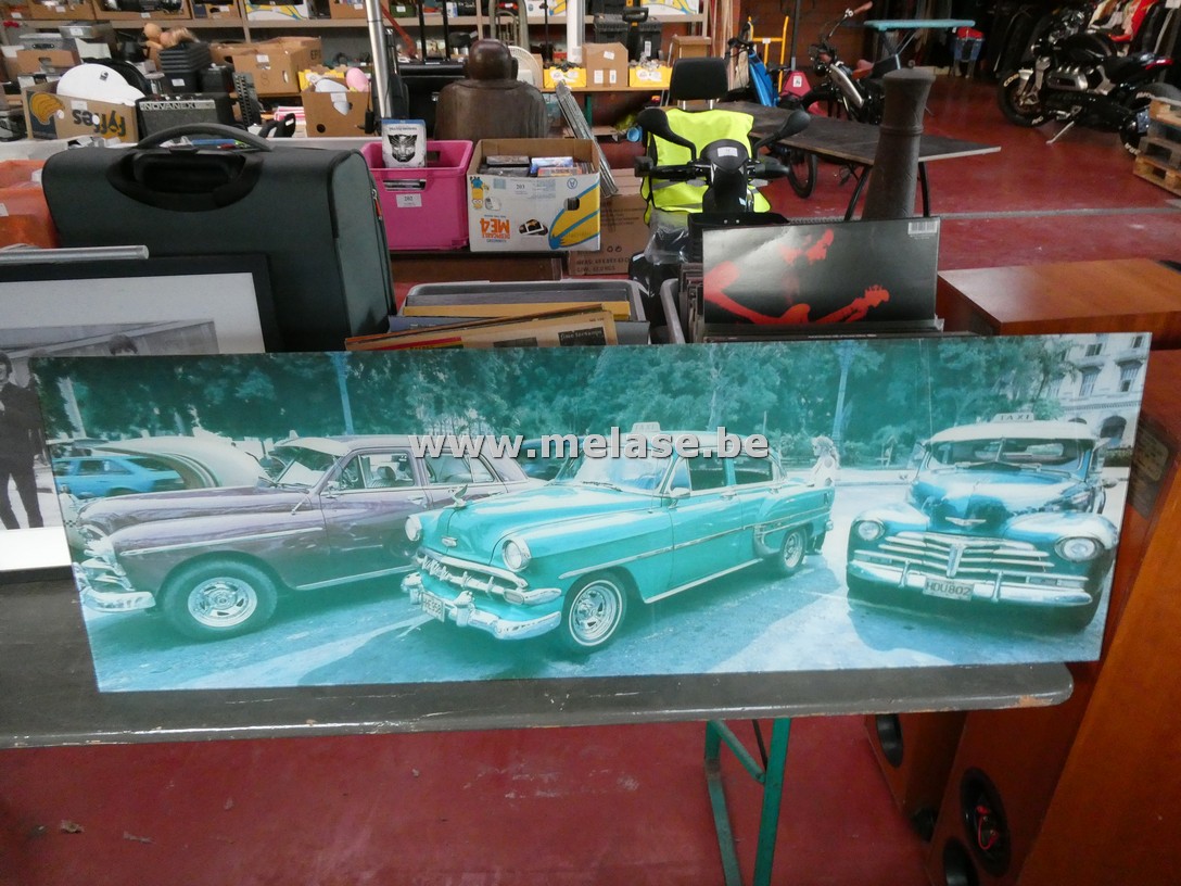 Afdruk op glas "Oldtimers"