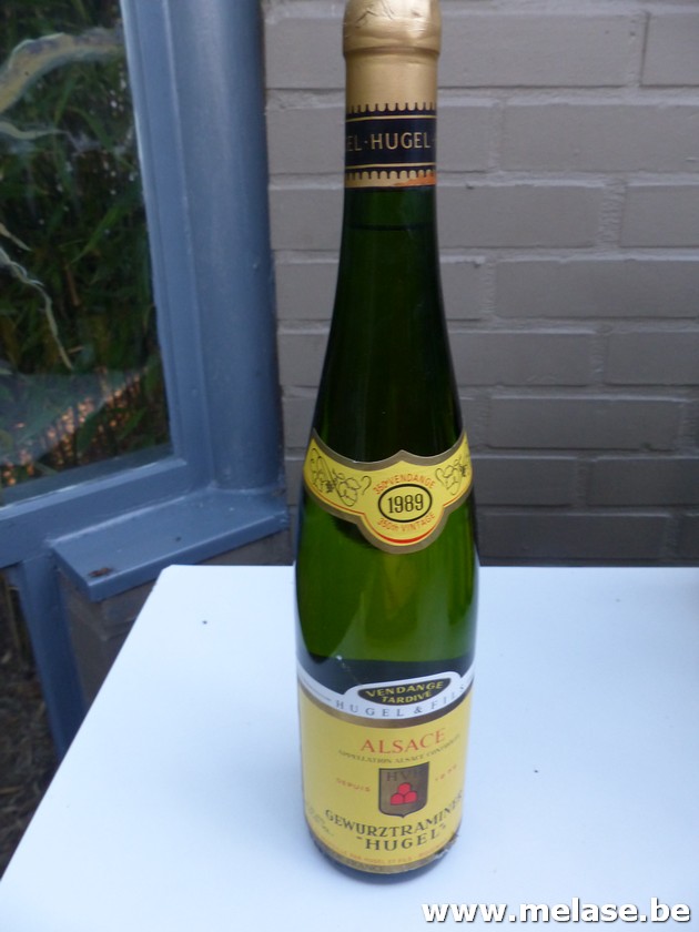 Witte wijn "Gewurztraminer Hugel - 1989"
