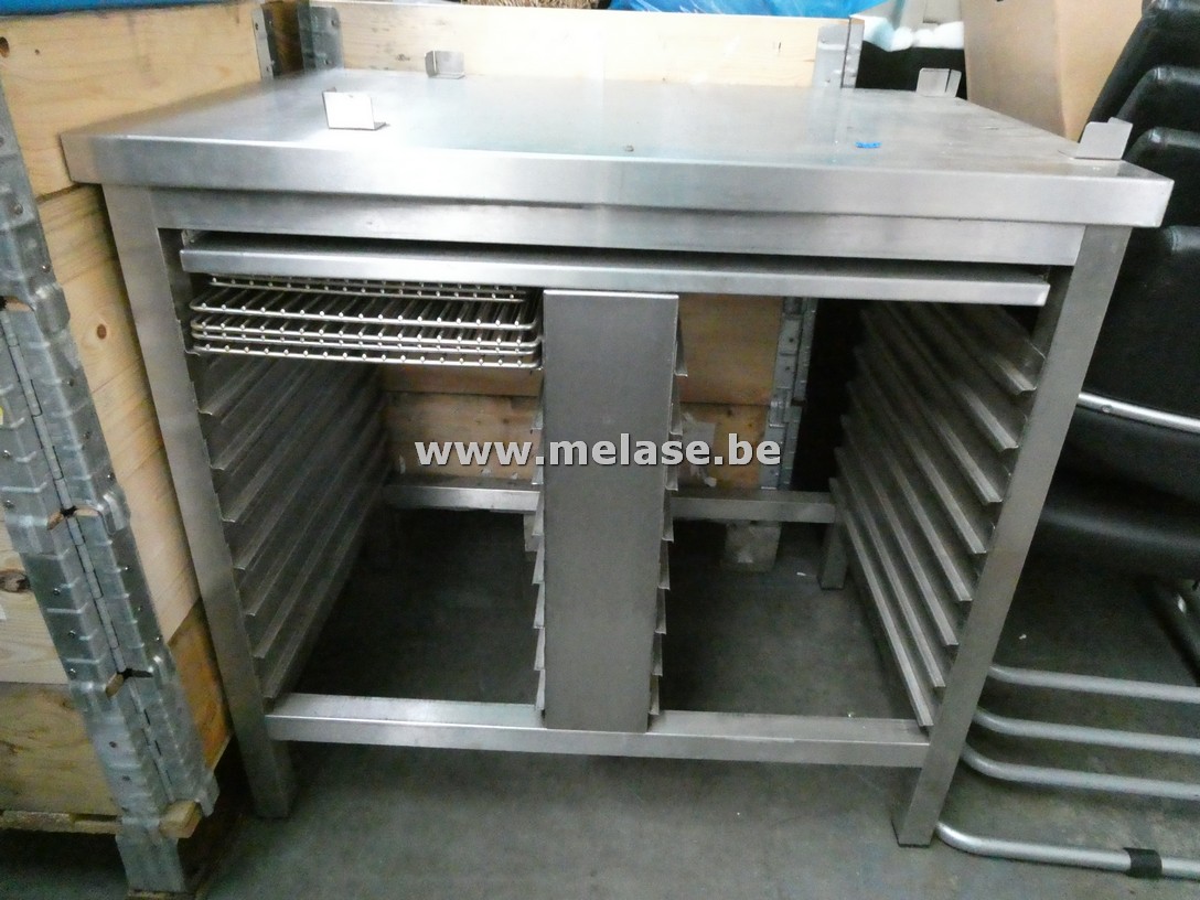 RVS tafel/onderstel voor oven/steamer