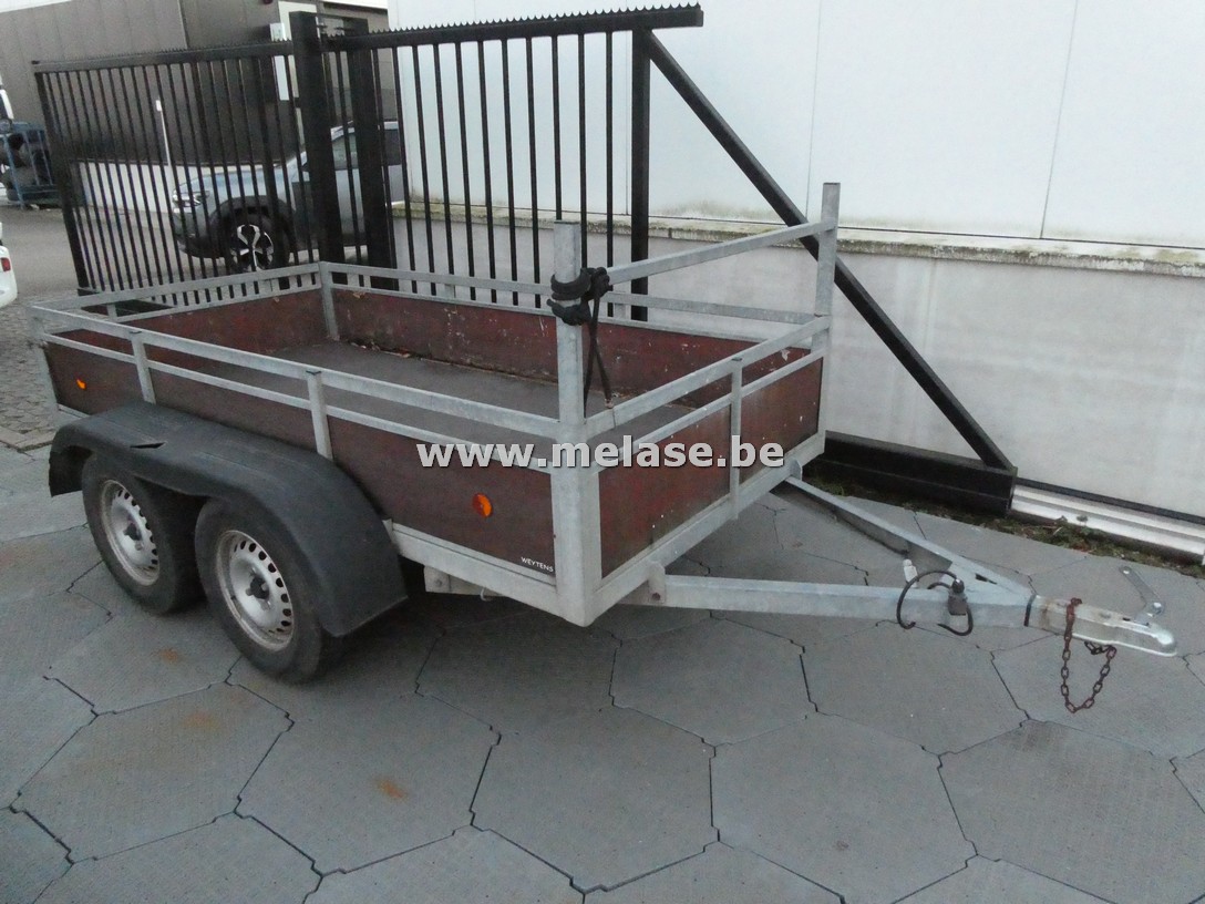 Dubbelas aanhangwagen