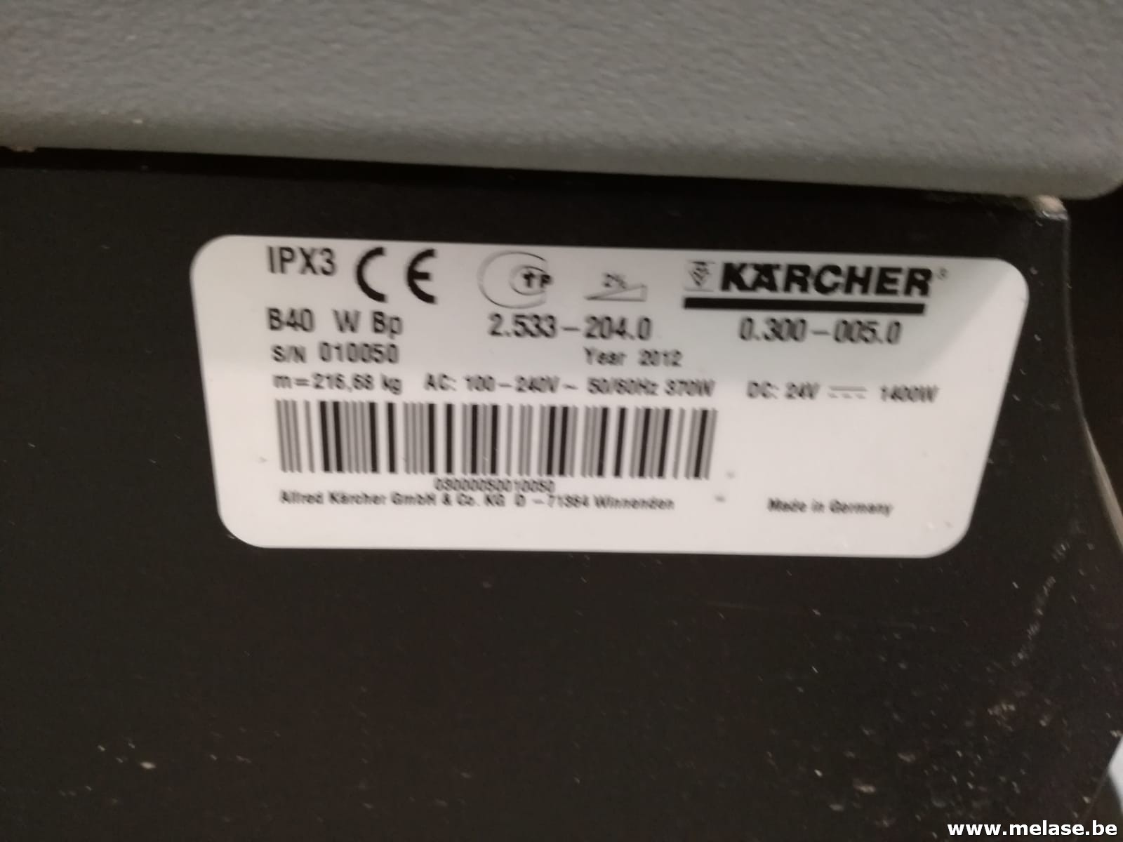 Schropzuigmachine "Karcher IP X3"