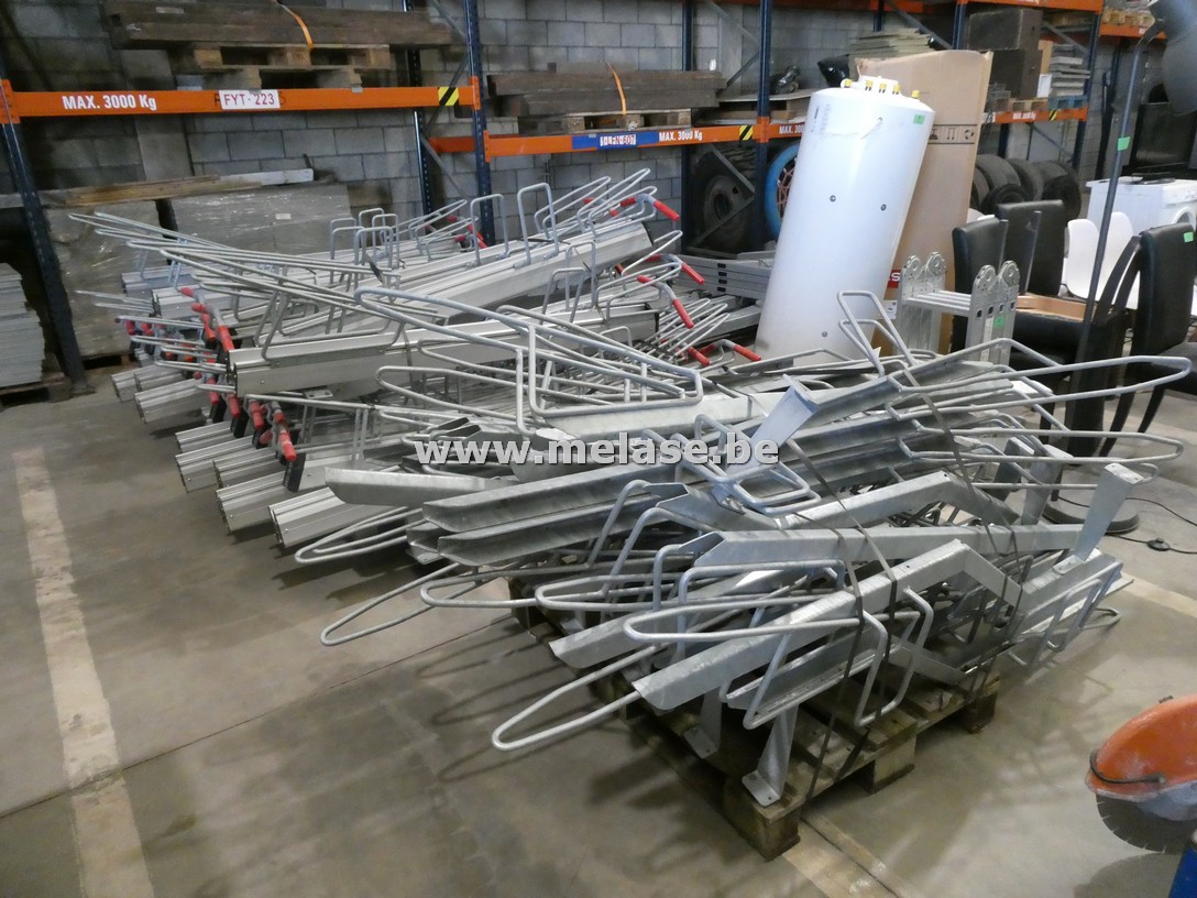 Partij fietsenrekken