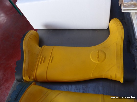 Rubber laarzen "geel"