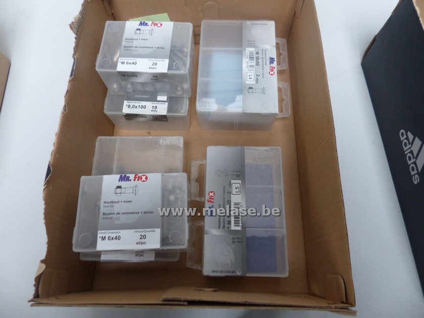 Doos diverse inox bouten