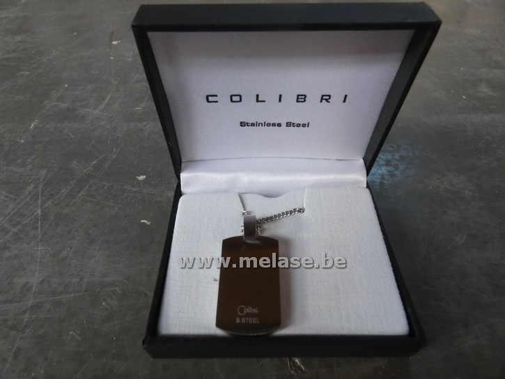 Halsketting met hangertje "stainless Steel - Colibri of London"