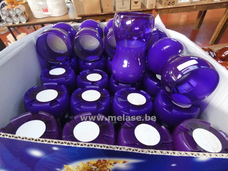 Kaarsen in glas "lavendel"
