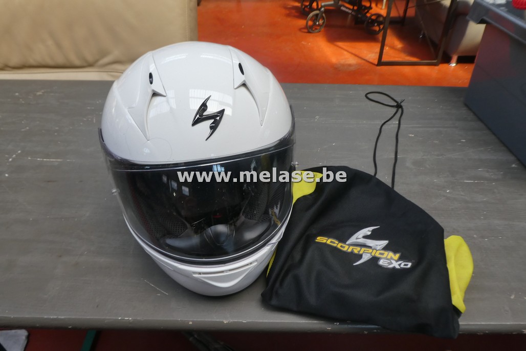 Motorhelm "Scorpion - wit"