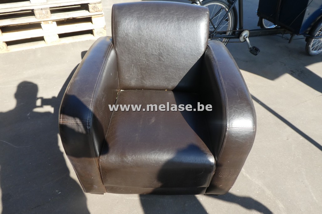 Bruin lederen fauteuil