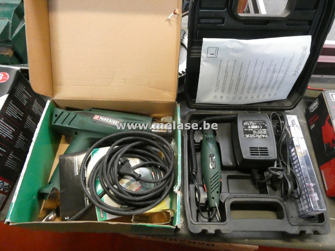 Multitool en heteluchtpistool "Parkside"