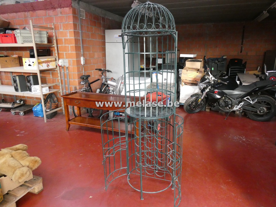 Wijnbar/rek in smeedijzer