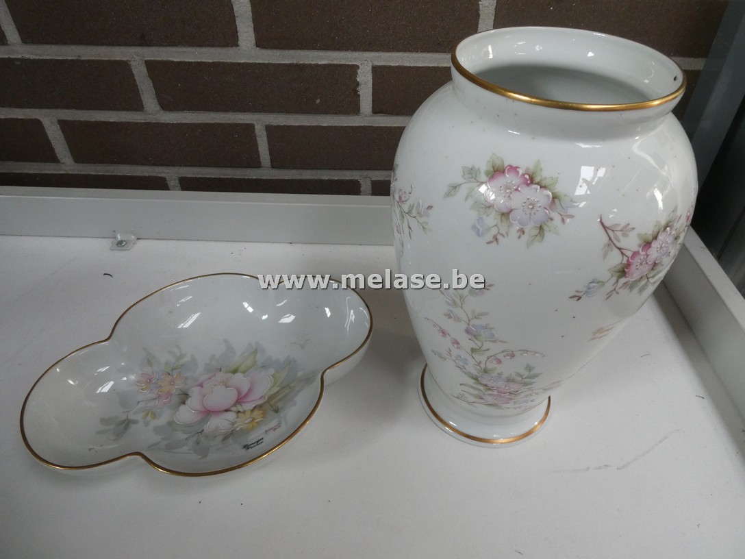 Schaal en vaas "Limoges"