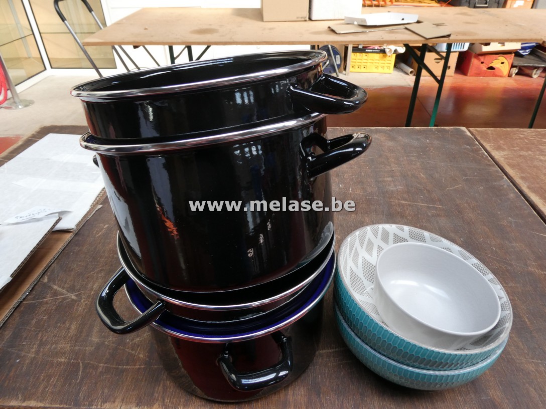 Mosselpotten en kommetjes