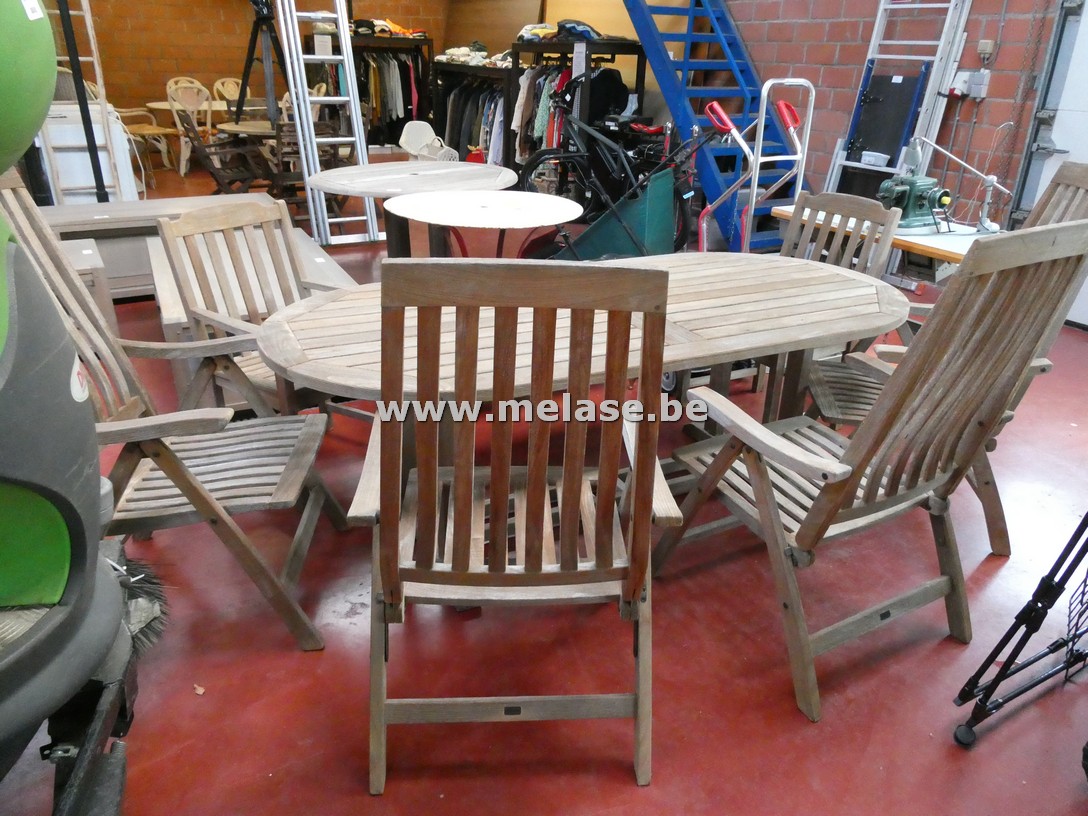 Tuinstel in teak