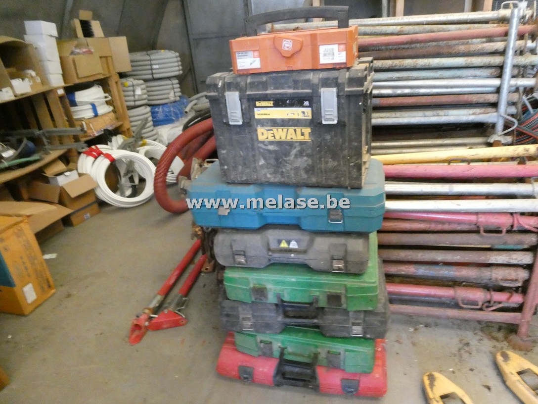 Lege gereedschapskoffertjes