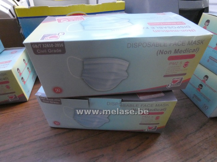 Mondmaskers "blauw"
