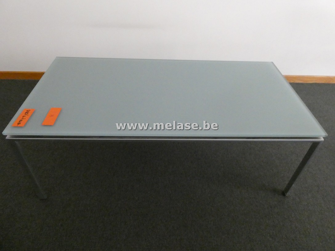 Glazen design salontafel