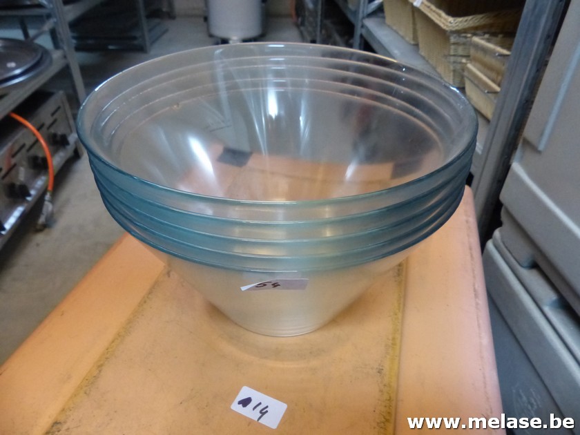 Glazen bowl "27cm - schuin"