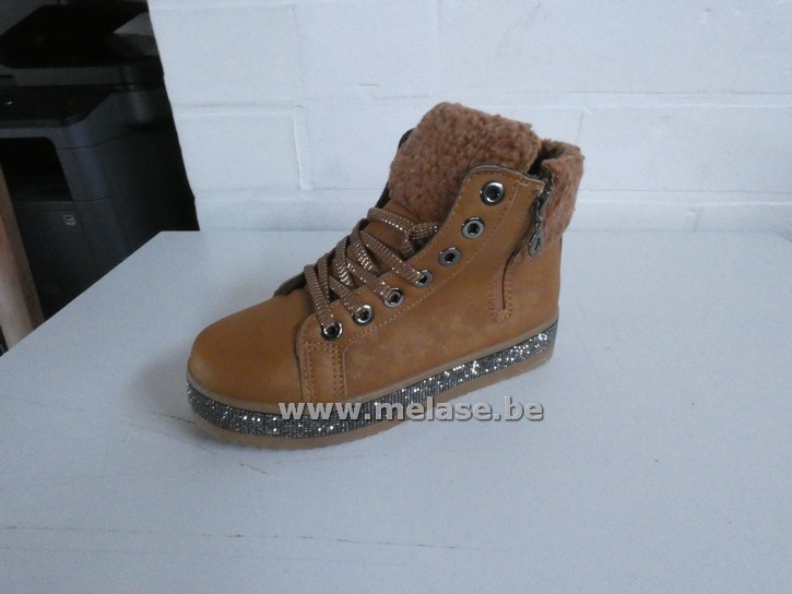 CHC Shoes "bruin met glitterrand"(36)